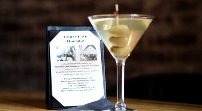 Cocktails at The Mayflower Hotel DC Martini at The Mayflower Hotel EDGAR Bar