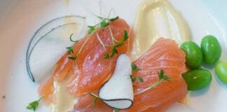 Travel Dining: The Gramm Restaurant Smoked salmon and black radish at The Gramm Restaurant