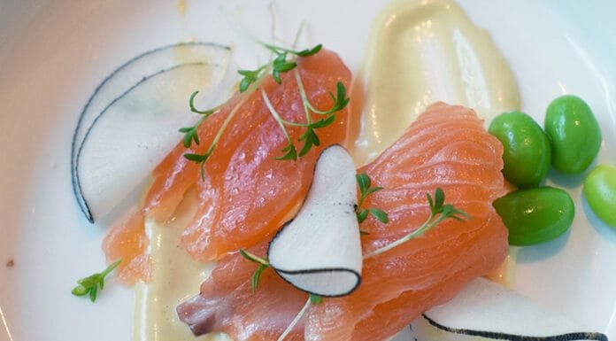 Travel Dining: The Gramm Restaurant Smoked salmon and black radish at The Gramm Restaurant