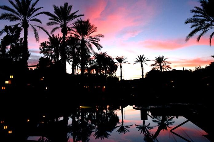 Arizona Biltmore Hotel Pool Sunset