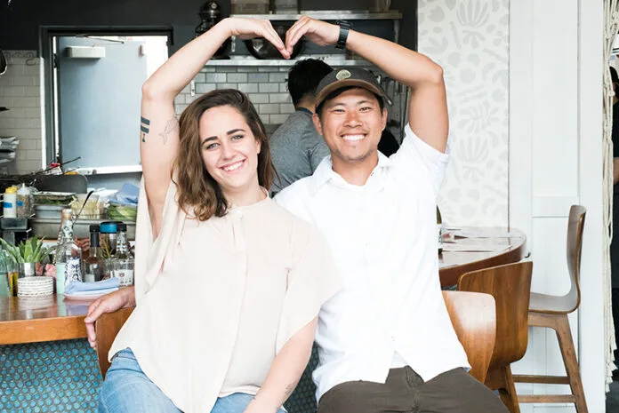 Himitsu Chef Kevin Tien and Carlie Steiner
