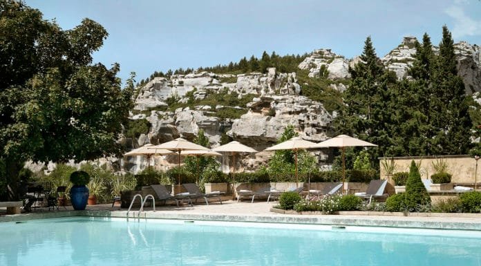 A Day at the Legendary Baumaniere in Provence Swimming Pool Baumanière Photo Credit L. Parrault