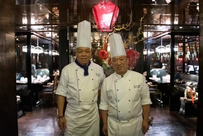 Chef Ken Chan and Chef Matt Chen at Le Palais Restaurant in Taipei