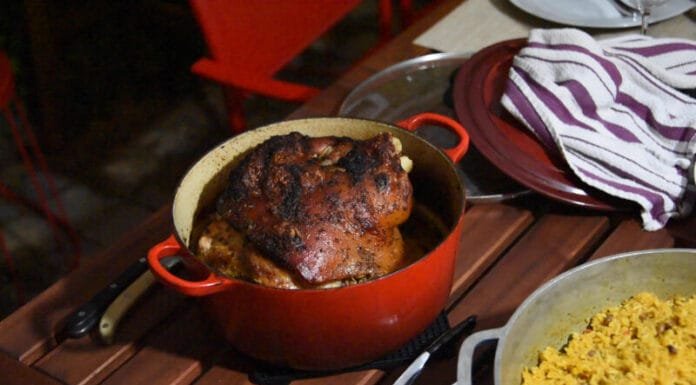 Recipe: Making Pernil Asado at Home Pernil Asado in Outdoor Table
