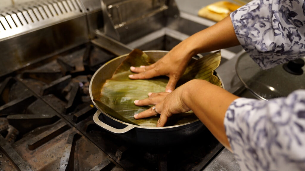 Making Rice Arroz con Gandules