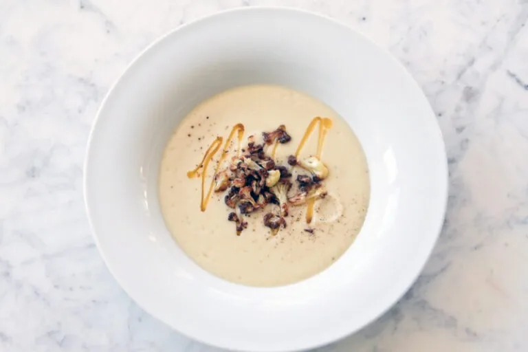 Cauliflower Soup Presentation