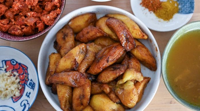 Tropical Twist on a Classic: Plátano Maduro and Chorizo Stuffing Platano and Chorizo Stuffing ingredients