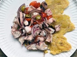 How to Make Puerto Rican Style Octopus Salad (Ensalada de Pulpo) Ensalada de Pulpo Puetro Rican Octopus Salad