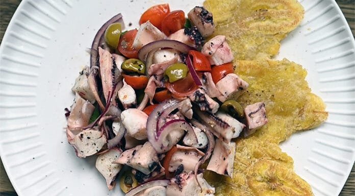 How to Make Puerto Rican Style Octopus Salad (Ensalada de Pulpo) Ensalada de Pulpo Puetro Rican Octopus Salad