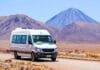 How to Rent a Van Without Breaking the Bank on Your Travels How to Rent a Van Without Breaking the Bank, ANTOFAGASTA, CHILE - NOVEMBER 16, 2015: White minibus Mercedes-Benz Sprinter at the background of a volcano.