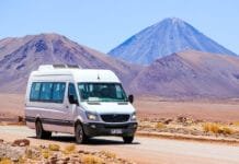 How to Rent a Van Without Breaking the Bank on Your Travels How to Rent a Van Without Breaking the Bank, ANTOFAGASTA, CHILE - NOVEMBER 16, 2015: White minibus Mercedes-Benz Sprinter at the background of a volcano.